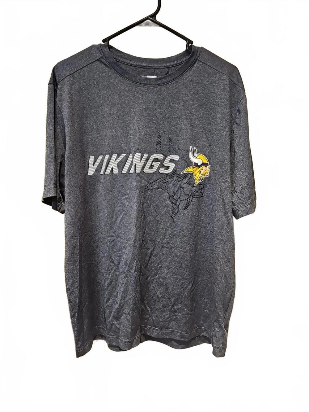 Minnesota Vikings Men's Large Grey TX3 Cool Base Shirt NFL Apparel